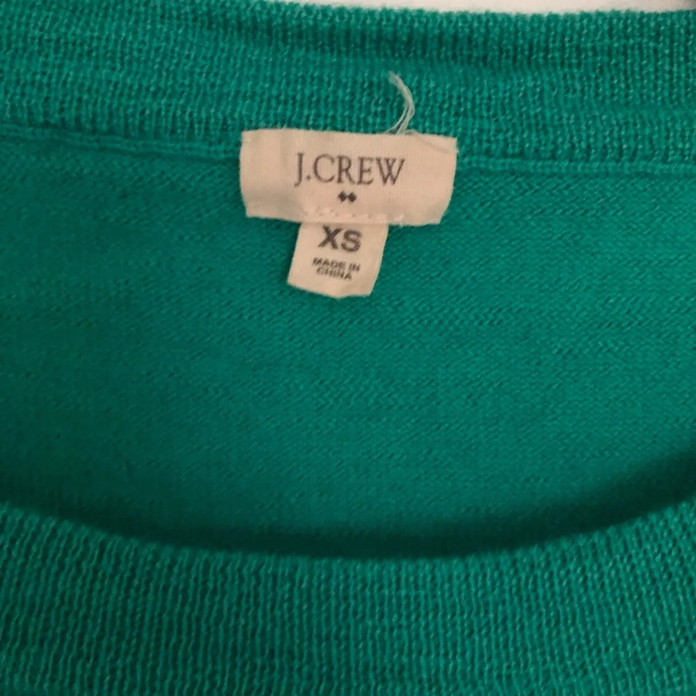 J. Crew Green 3/4 Length Sleeve Sweater